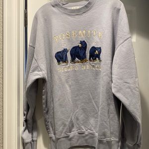 Lightly Worn John Galt/PACSUN Sweatshirt - Periwinkle/Light Lavender - Comfy